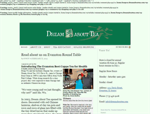 Tablet Screenshot of dreamabouttea.com